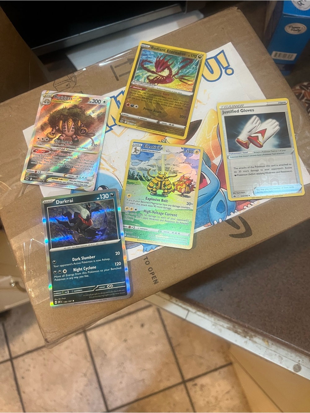 Pokemon Holographic Cards - 5 card bundle